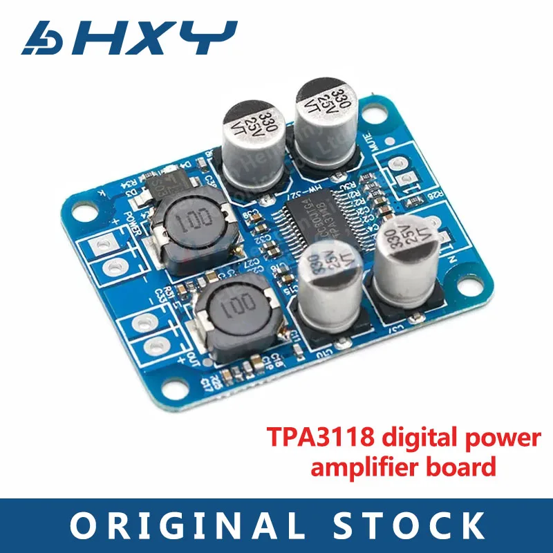 DC8-24V TPA3118 PBTL 60W Mono Digital Audio Amplifier Board AMP Module Chip 1X60W 4-8 Ohms Replace TPA3110 For Arduino