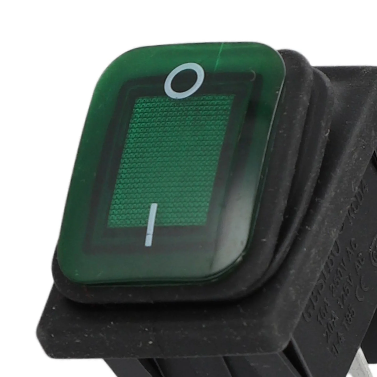 Interruptor de encendido basculante verde con luz, 12V/24V/220V, se adapta a muchas máquinas de automóviles, motocicletas y barcos