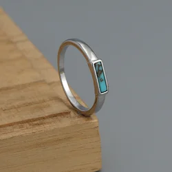Minimal Square Stone Simple Tiny Rings For Women Minimalist Thin Dainty Stacking Ring Fashion Jewelry 2023 Trendy