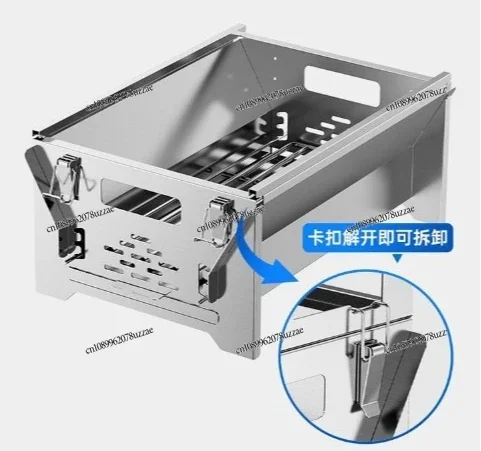 In Stock Folding Charcoal BBQ Grill Easy Assembly For Outdoor Cooking