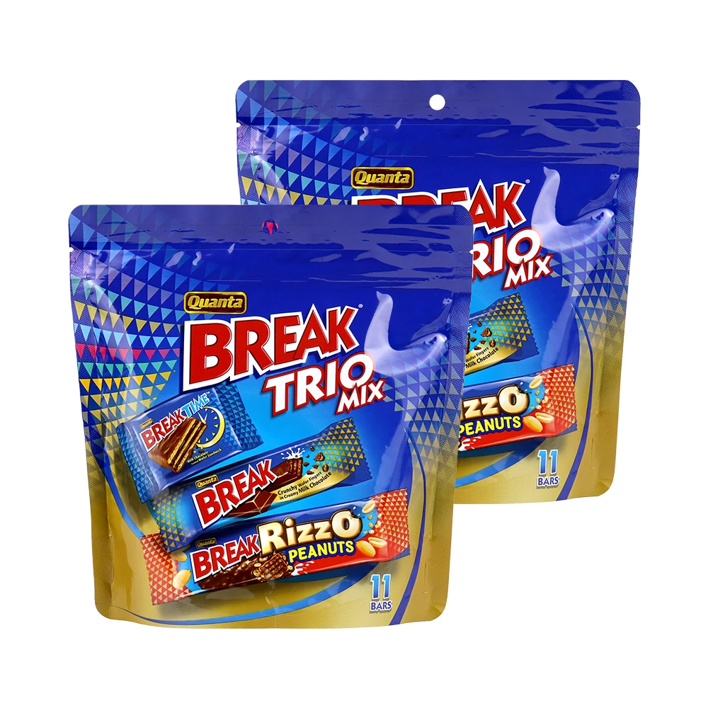 Qanta break trio mix chocolate 153G x 2 pieces