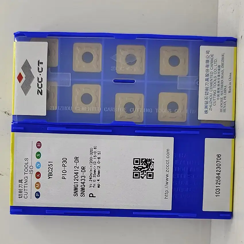 

SNMG120408-DR YBC351/SNMG120412-DR YBC351/SNMG120416-DR YBC351 SNMG432 SNMG433 SNMG434 ZCC.CT CNC carbide inserts turning tools