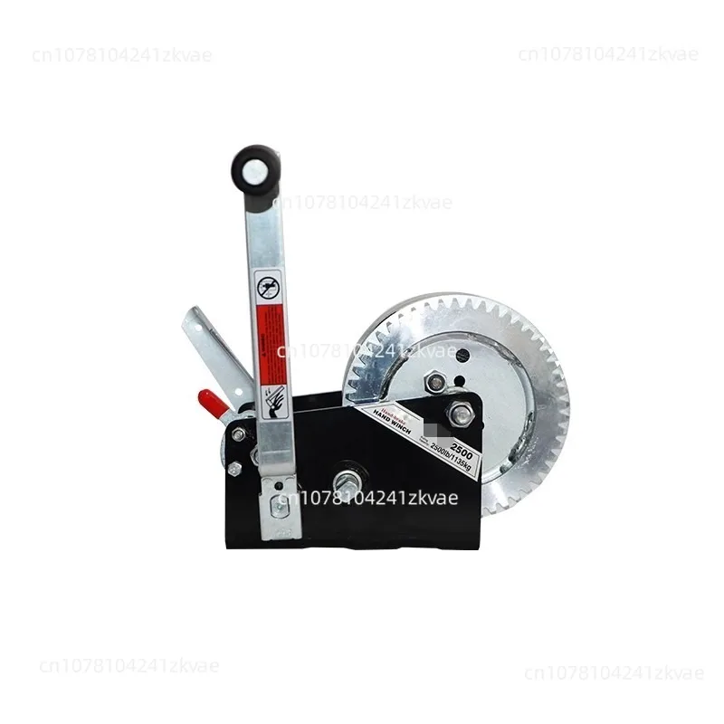 2500 Lb Two-Way Self-Locking Portable Hoist Heavy Duty Hand Winch