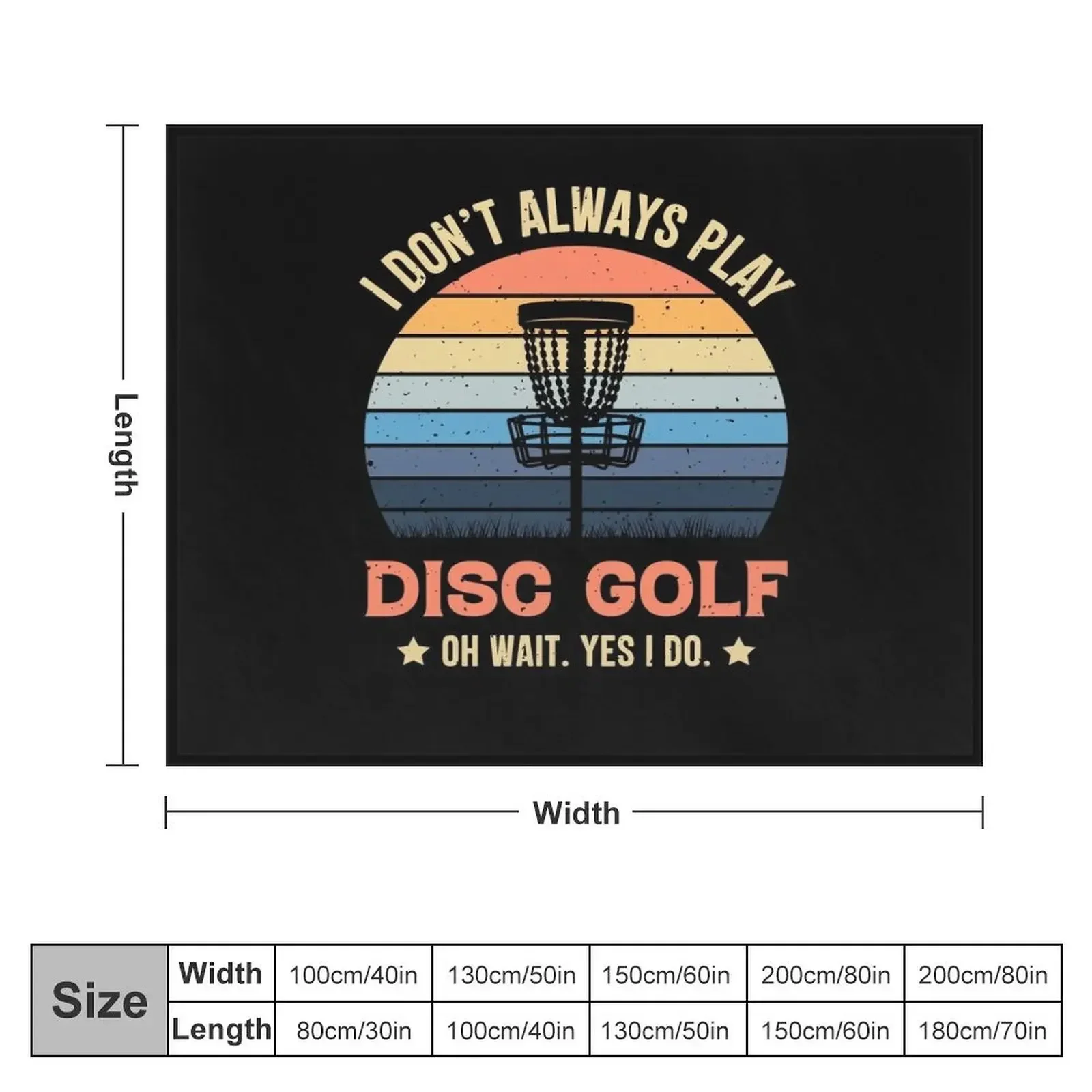 I Don't Always Play Disc Golf Oh Wait Yes I Do Retro Vintage Throw Blanket Cute Tourist for babies Winter beds Blankets