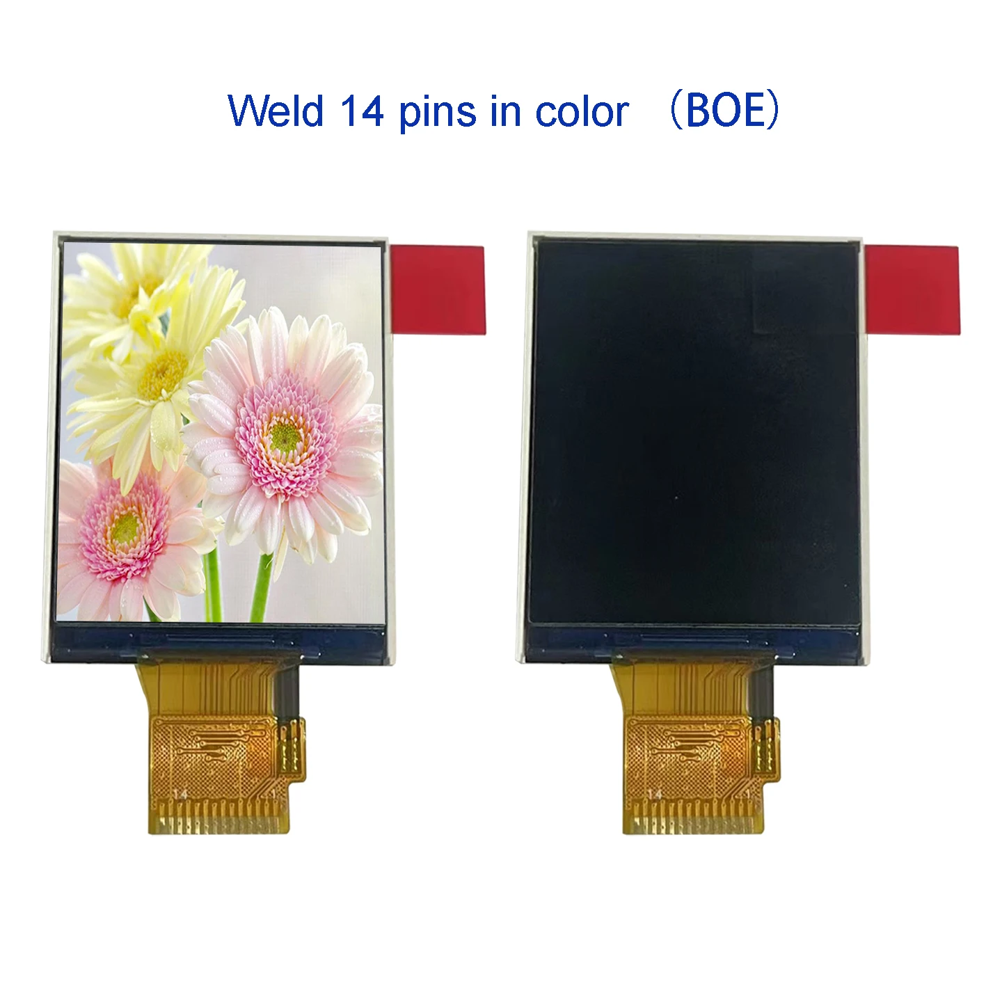 1,77/1,8 pulgadas 128*160 TFT IPS LCD pantalla SPI en el empeine 14PIN ST7735 ángulo de visión amplio