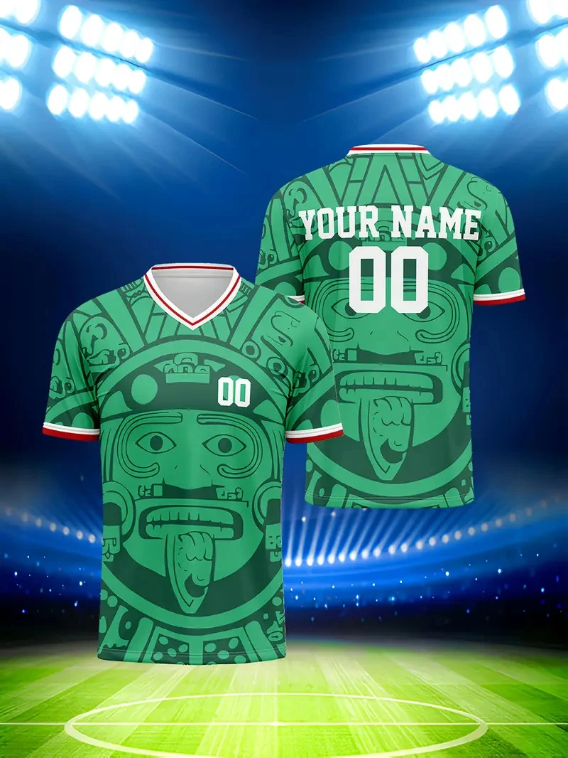 

Custom Men T Shirt Irregular Shapes Sublimation Soccer Uniform Jersey Personlized Team Name And You Name Number T-Shirt Clothes