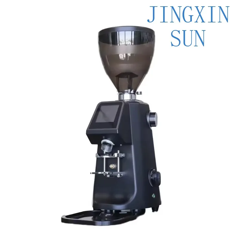 Electric espresso bean grinder 74mm large flat burr commercial coffee grinder