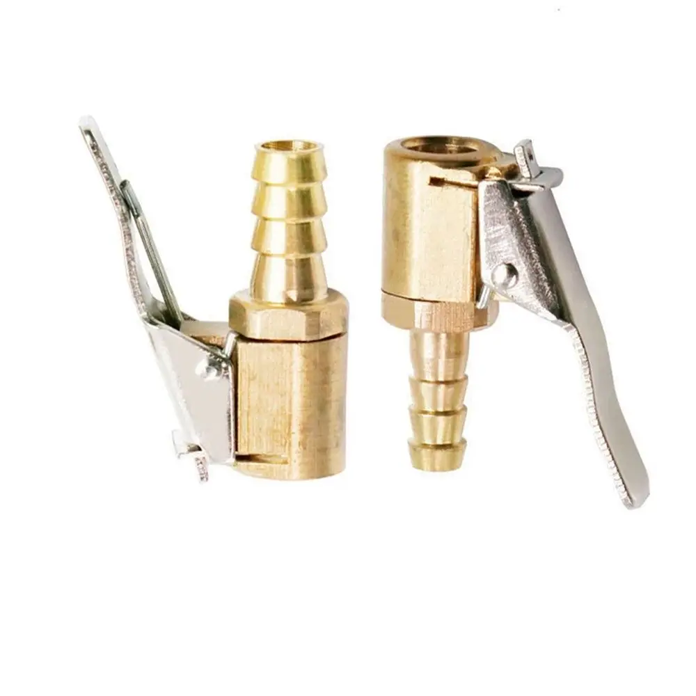 Tire Air Chuck 8mm Brass Valve Clip Car Auto Compressor Connector Adapter Pump Inflator Clamp Tyre Wheel Car Accessories