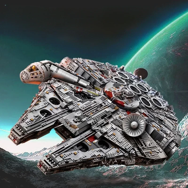 8445 PCS Compatible 75192 Falcon Ship Building Blocks Bricks Toys 05132 Millennium spacecraft Christmas Birthday Gifts