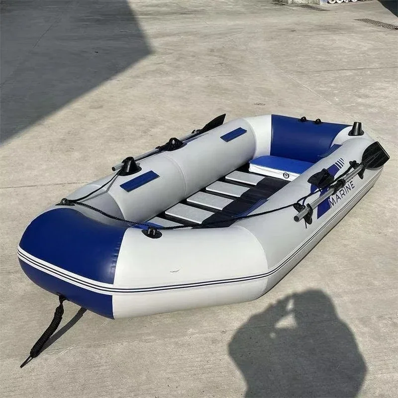 Solar Marine PVC Inflatable Fishing Boats Swimming Pool Lake Float Raft Portable Rowing Kayak for Adults with Free Accessories