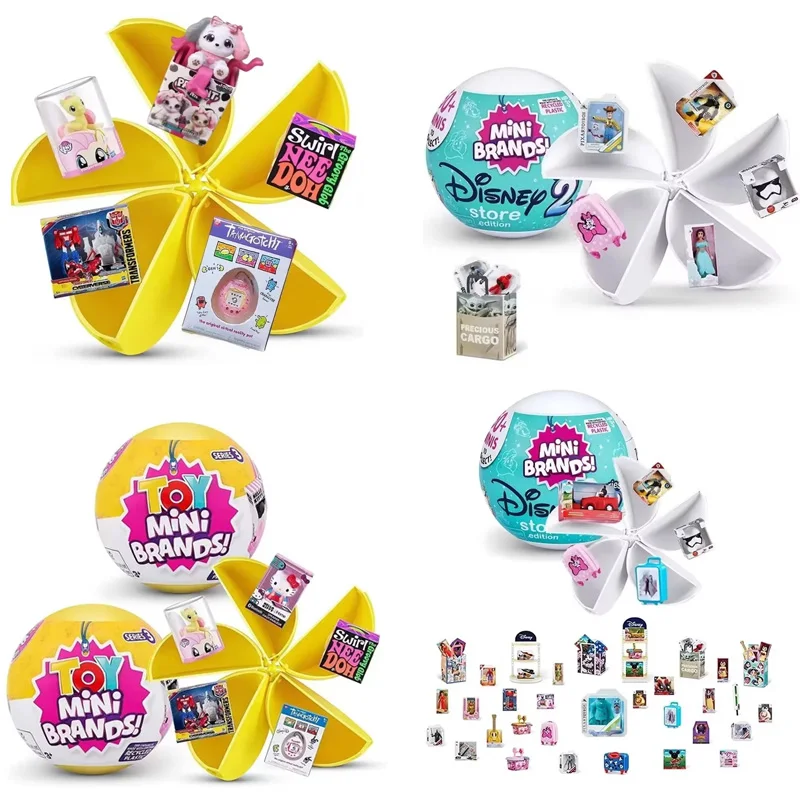 5 Mini marcas sorpresa de Disney, caja ciega, juguete cápsula, bola sorpresa, caja misteriosa, supermercado, escena de compras, juguetes para niños coleccionables