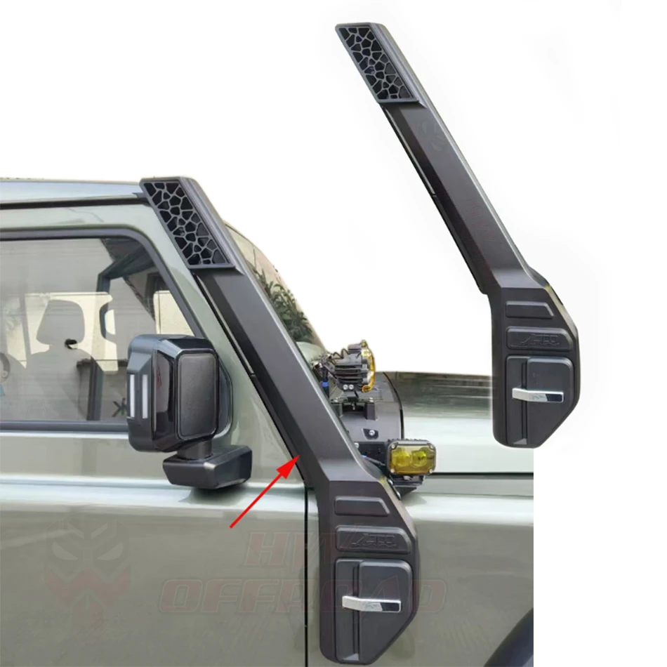 4X4 Pickup Bodykit Conversion Air Intake Snorkel for BAW Baic 212 T01 2024 2025 2026 ABS Car Water Wading Hose Car Accessories