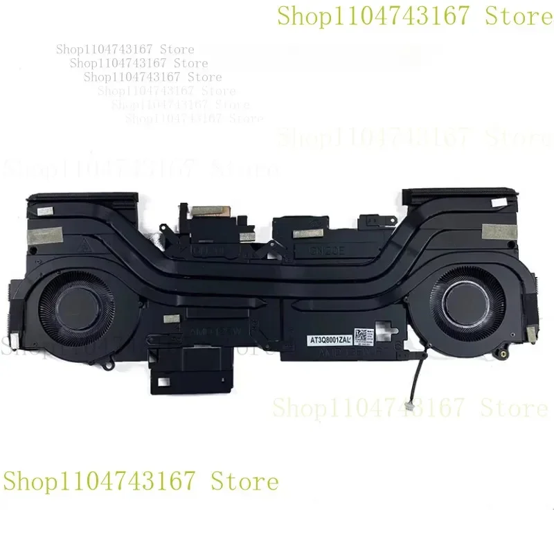 

QIN 0DVK49 DVK49 New for Alienware M15 R7 Laptop AMD 125W Thermal Module CPU+GPU Cooling Fan and Heatsink