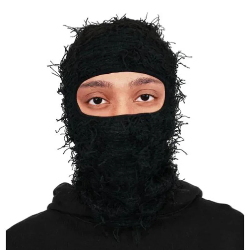 Kamufláž balakrafa čepice pánské a dámská pletené camo pokrývka hlavy personalizované mykaná příze čepice balaclava bandanas tramping šály