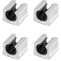 Corrediça linear das peças do cnc da corrediça do rolamento de 4 pces sbr10/sbr12/sbr16/sb20 linear do rolamento 10mm 12mm 16mm 20mm para o guia linear