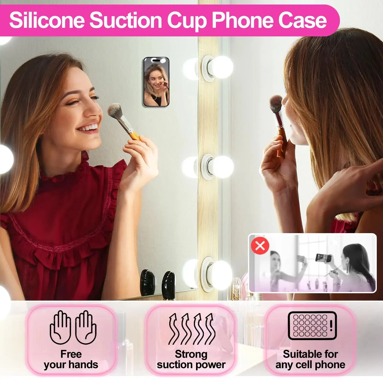 Backed Silicone Suction Pad For Mobile Phone Fixture Suction Cup Backed Adhesive Silicone Rubber Sucker Pad For Fixed Pad