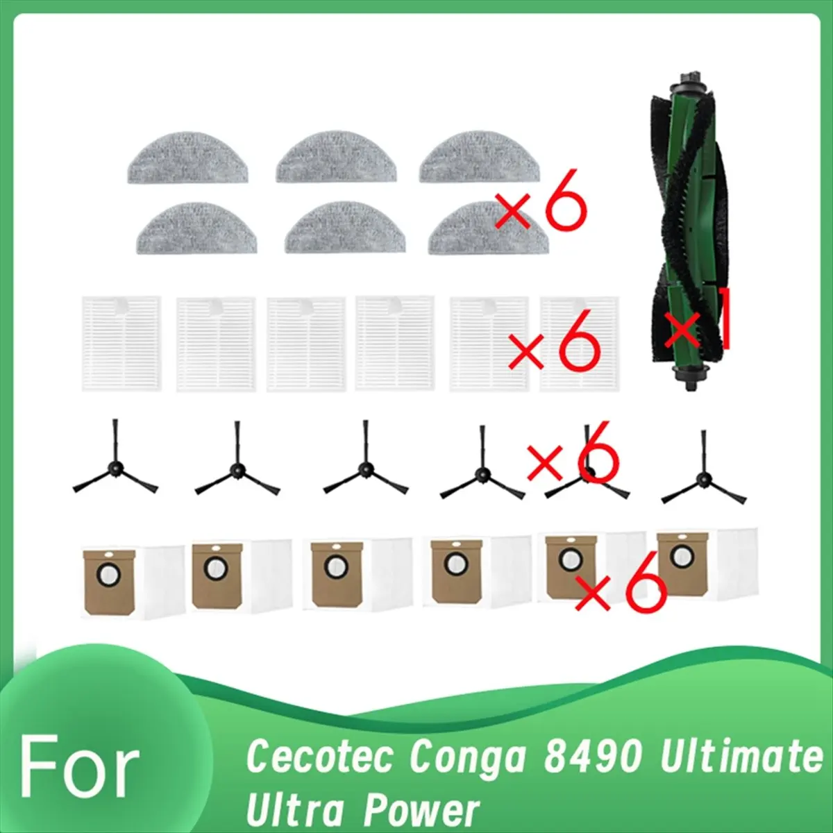 لاستبدال أجزاء المكنسة الكهربائية 8490 Ultimate Ultra Power / 7490 Ultimate Home X-Treme-BCBW