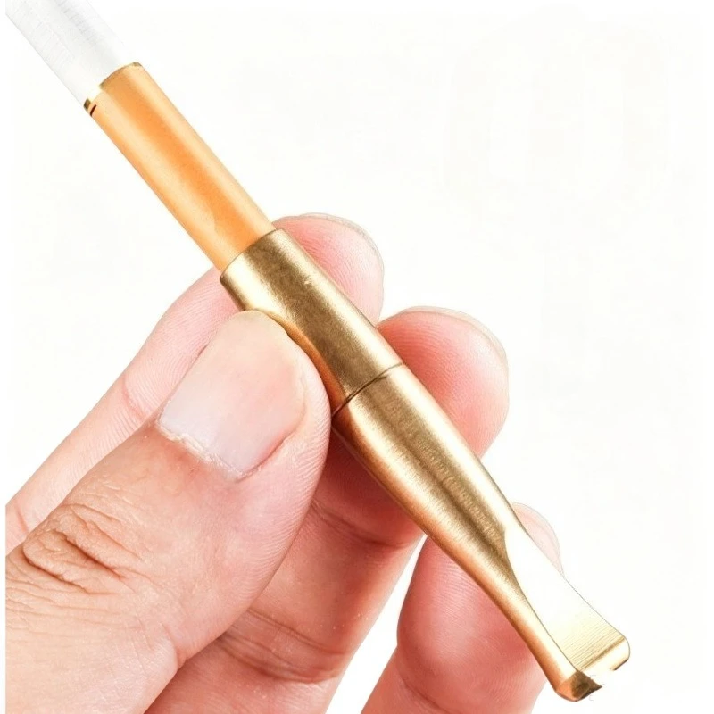 Classic Coarse Medium Fine Three Purpose Copper Cigarette Holder Filter Detachable Cleaning Reusable Cigarette Holder Pipes