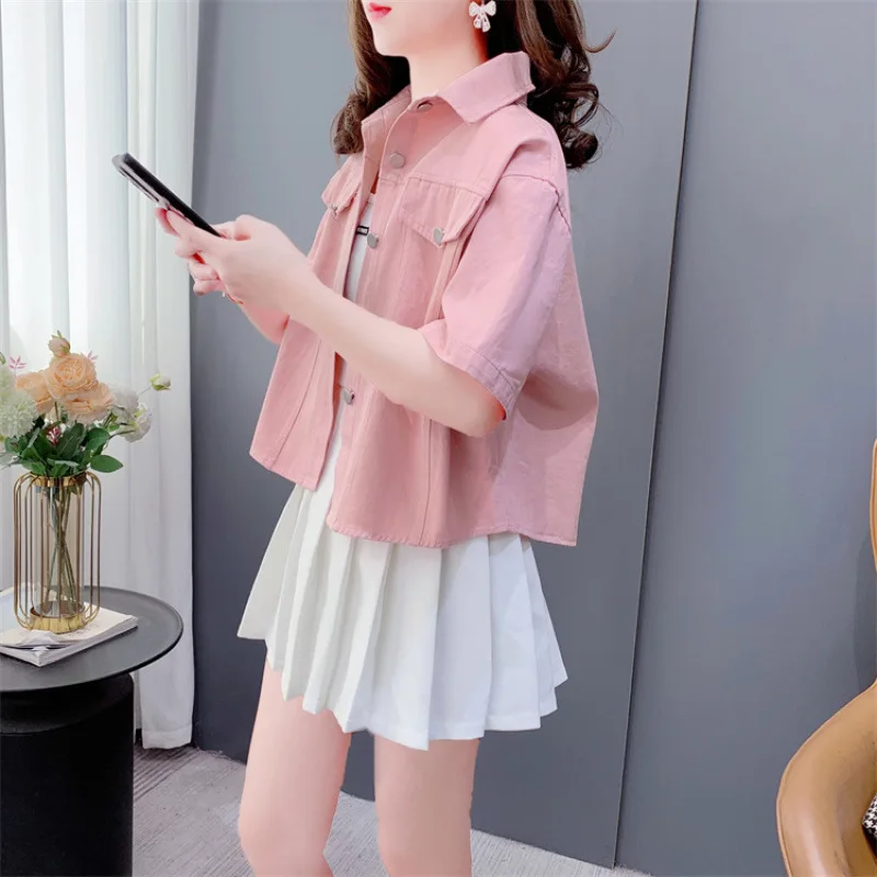 

Denim Coat Patchwork Linen Womens Fall Corduroy Snap Button Wide Ribbed Sportswear Waistband Outcoats Embroidered Standneck Chic