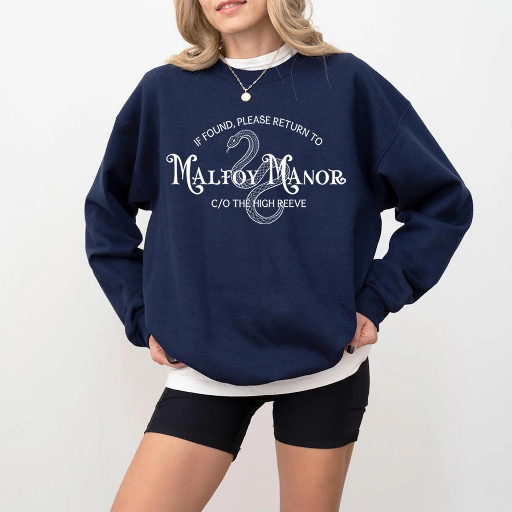 Malfoy Manor Bookish Sweatshirt Ark Academia Dramione Shirt Dramione Fanfiction AO3 Merch Langarm-Pullover Tops Fangeschenk – Detail 7