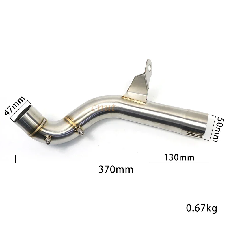 Motorcycle Exhaust Modified Stainless Steel Middle Link Pipe Catalyst Delete Pipe For BMW F750GS F850GS F750 GS 2018 2019 2020
