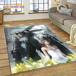 Final Fantasy Series Games Cartoon Rug Carpet for Living Room Bedroom Home Decor,Floor Mat Non-slip Decoration for Sofa Doormat