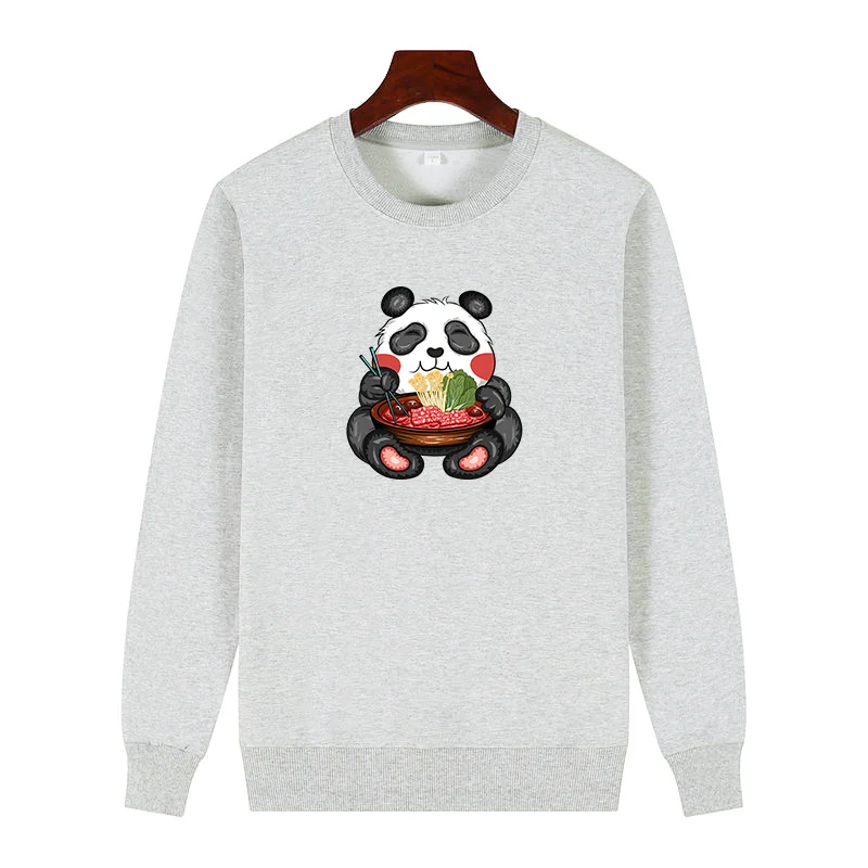 

Kawaii Cute Anime Panda Otaku Japanese Ramen Noodles Unisex graphic sweatshirts fleece thick sweater hoodie Men's sportswear