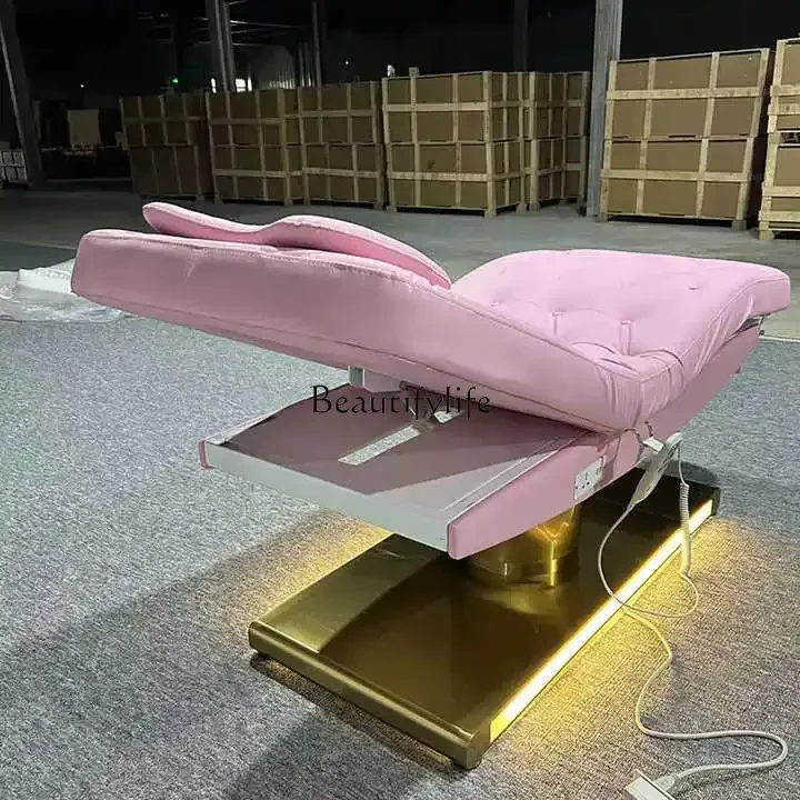 01Electric foreign beauty salon lifting pattern embroidery bed dental diagnosis and treatment micro-face bed 4