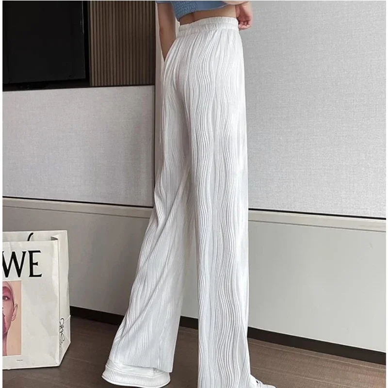 Women Wide Leg Pants Women\'s 2023 Summer Thin High Waist Casual Loose Trousers