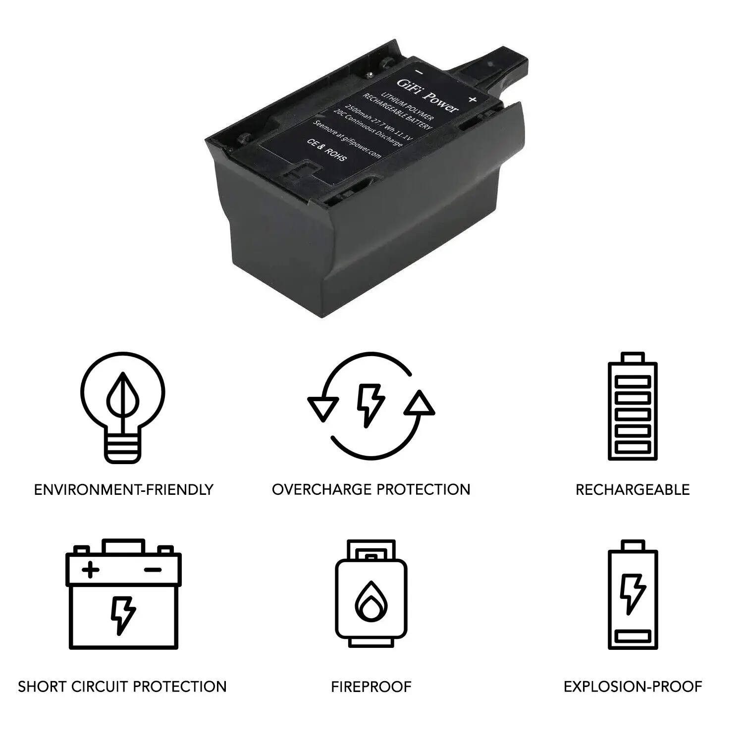 Akumulator 2500mAh 27,7wh 11.1V do drona papugi Bebop 3.0 zwiększyć pojemność bateria Lipo baterii zapasowa zamienna drona