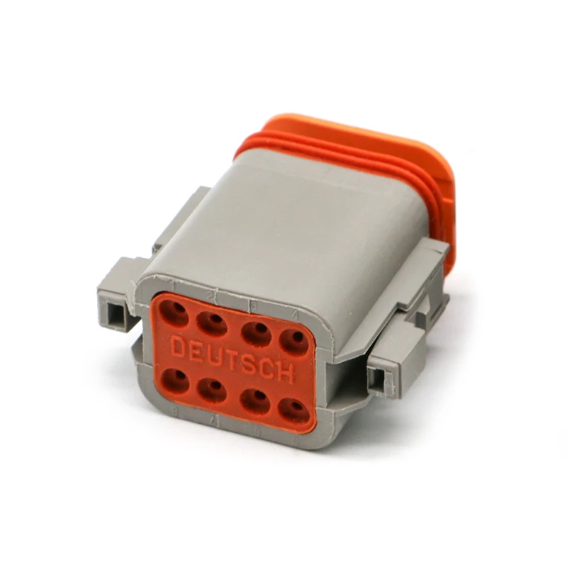 DT06-8S DUTSCH أصيلة المكونات في 8pin موصل السيارات مقاوم للماء الذكور والإناث محطة لرسو السفن 1062-16-0122 رأس أنثى
