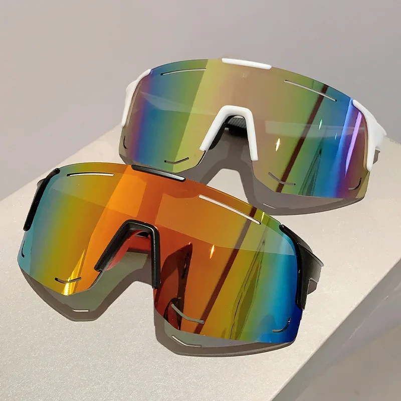 Ponadgabarytowe okulary przeciwsłoneczne sportowe damskie dla mężczyzn luksusowa marka designerskie okulary przeciwsłoneczne Vintage Punk Ski kolarstwo wiatroszczelny odcień UV400