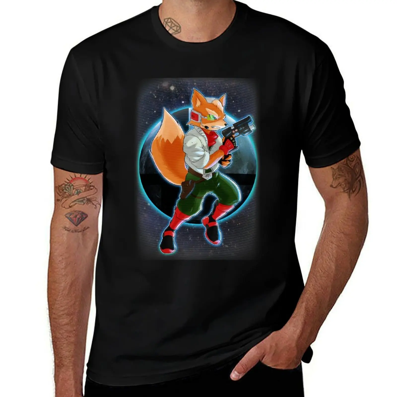 

Fox McCloud T-Shirt man t shirt cotton high quality man t shirt designer T-Shirt