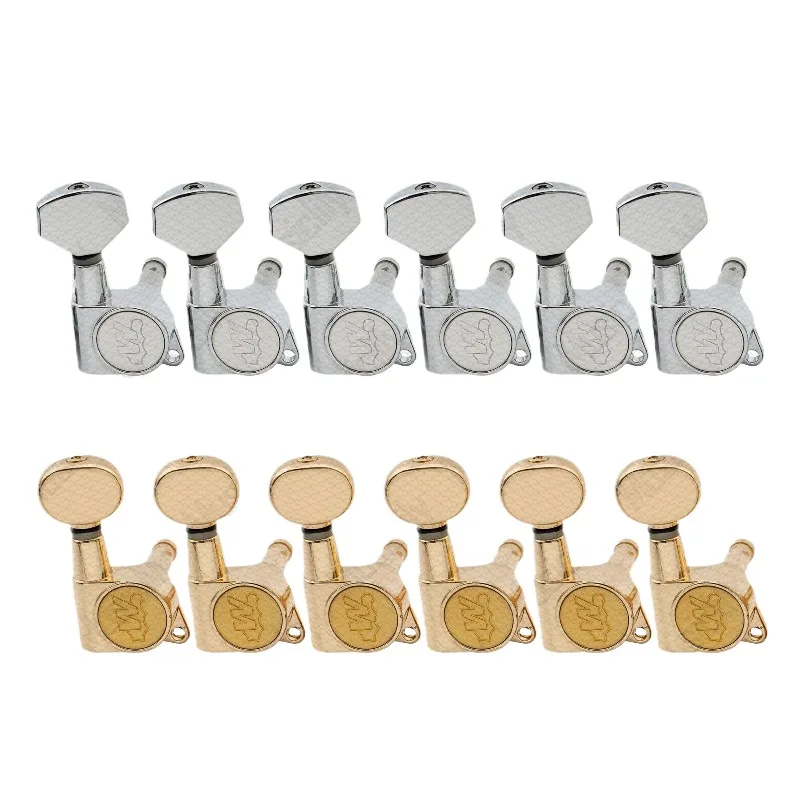 

Механизмы для гитарных струн Wilkinson E-Z-LOK 6R Inline Sealed, 2-контактные, с креплением сквозным способом, для электрогитар в стиле ST Tele