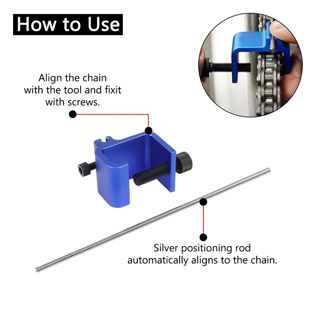 

Aluminium Alloy Sprocket Chain Quick Accurate Alignment Tool Repair Parts Motorcycle Chain Alignment Tool Tool Universal