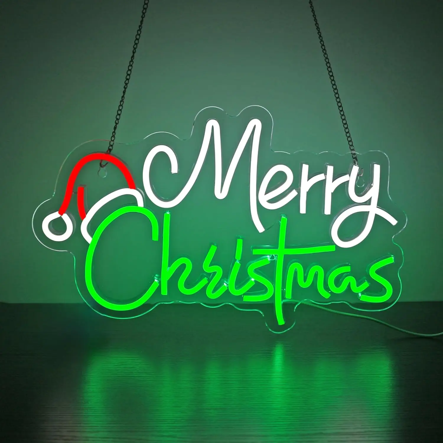 Buon Natale Insegna al neon USB Albero di Natale LED Insegna al neon per la sala delle feste di Natale Pub Bar Camera da letto Home Shop Decorazione regalo