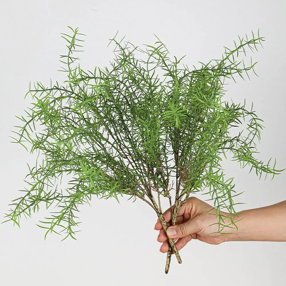 

Real Touch Artificial Asparagus Branches Realistic Handmade Artificial Ferns Plants Elegant Fake Plants Wedding Party Decor