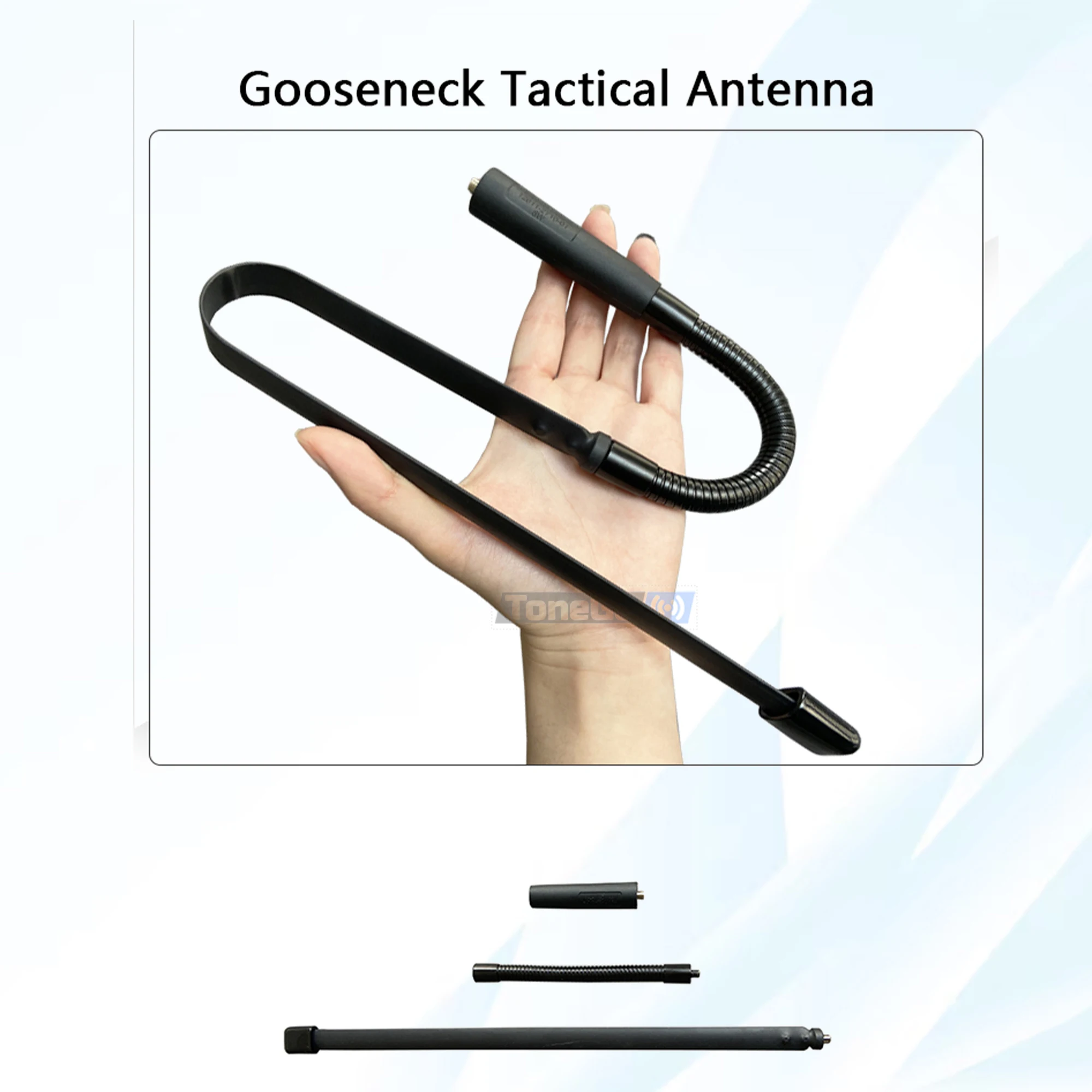 CS هوائي تكتيكي SMA-أنثى ثنائي النطاق VHF UHF 144/430Mhz قابل للطي لراديو Baofeng DM-32 UV-32 DM-1701 QuanSheng UV-K6 TK118