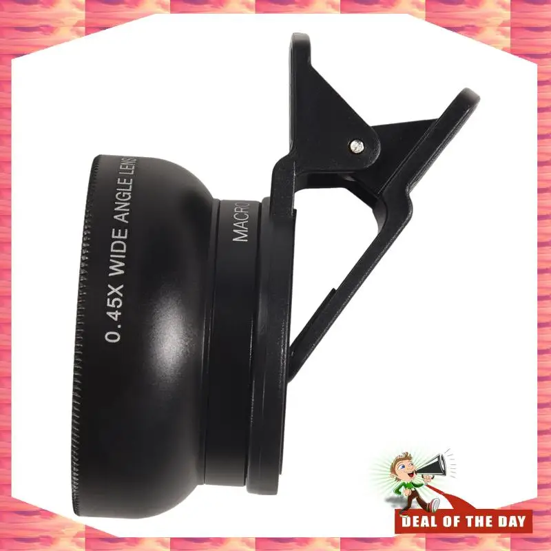 24-Hour Delivery 2 In 1 HD Phone Lens 0.45X Super Wide Angle &12.5X Macro Mobile Lens For Iphone 11 For Xiaomi For  For H