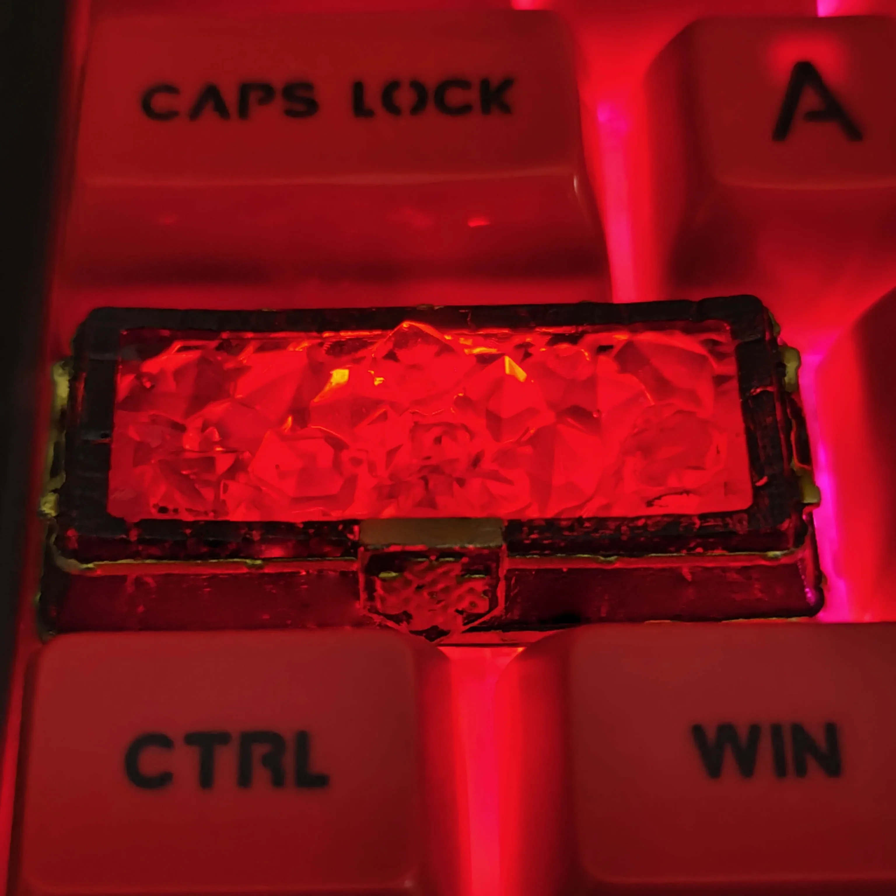 AttackFox لهب كريستال مفتاح قبعات مخصص الحرفي Keycap 2.25u أدخل مفتاح الغراء الراتنج كيكابس ل قبعات لوحة المفاتيح الميكانيكية الصبي الهدايا