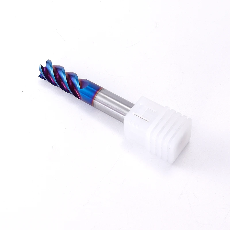 ZGT CNC Milling Tools HRC65 4 Flute Tungsten Steel Milling Cutter End Mill Metal Cutter Alloy Carbide 3mm 4mm 6mm 8mm 10mm 12mm