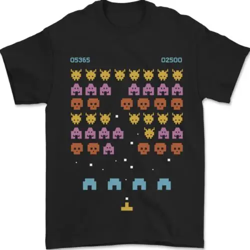 Retro Video Game Arcade Gaming Gamer Mens T-Shirt 100% Cotton