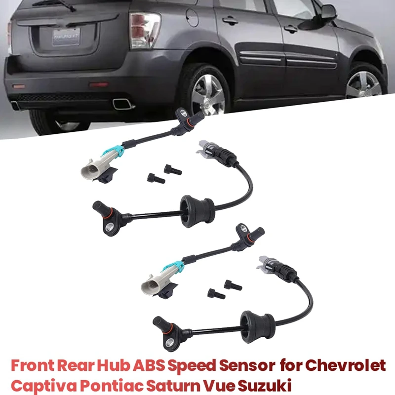 4Pcs/Set Front Rear Hub ABS Sensor 96626080 96626078 For Chevrolet For Pontiac For Saturn For Suzuki Speed Sensor