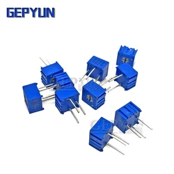 10pcs 3362P Trimmer Potentiometer Variable Resistor Cermet Trimpot 100R 200R 500R 1K 2K 5K 10K 20K 50K 100K 200K 500K 1M Ohm