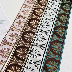 5 Yards/lot Wide 6 cm Woven Jacquard Ribbon Classical Design Curtain And Clothing Accessory LS-9772