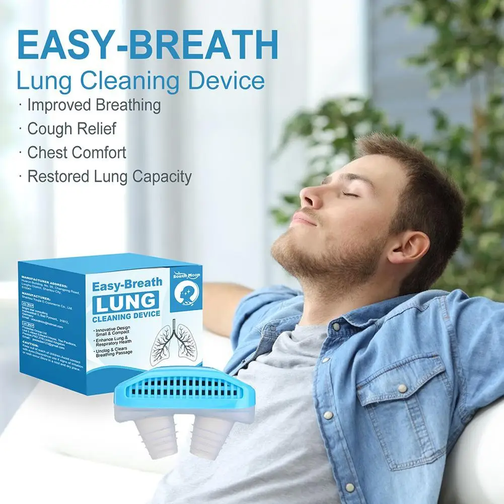 Lungs Cleaning Treatment Device Cough Asthma Relief Improve Nasal Congestion Smooth Breathing Relax Stress Detox Lungs Cleaner