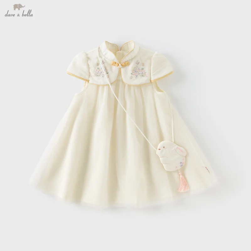 Dave Bella Girls Baby Princess Dress Children Summer New Gentle Cute Fashion Casual Mesh Princess Dress Party Outdoor DB2251892