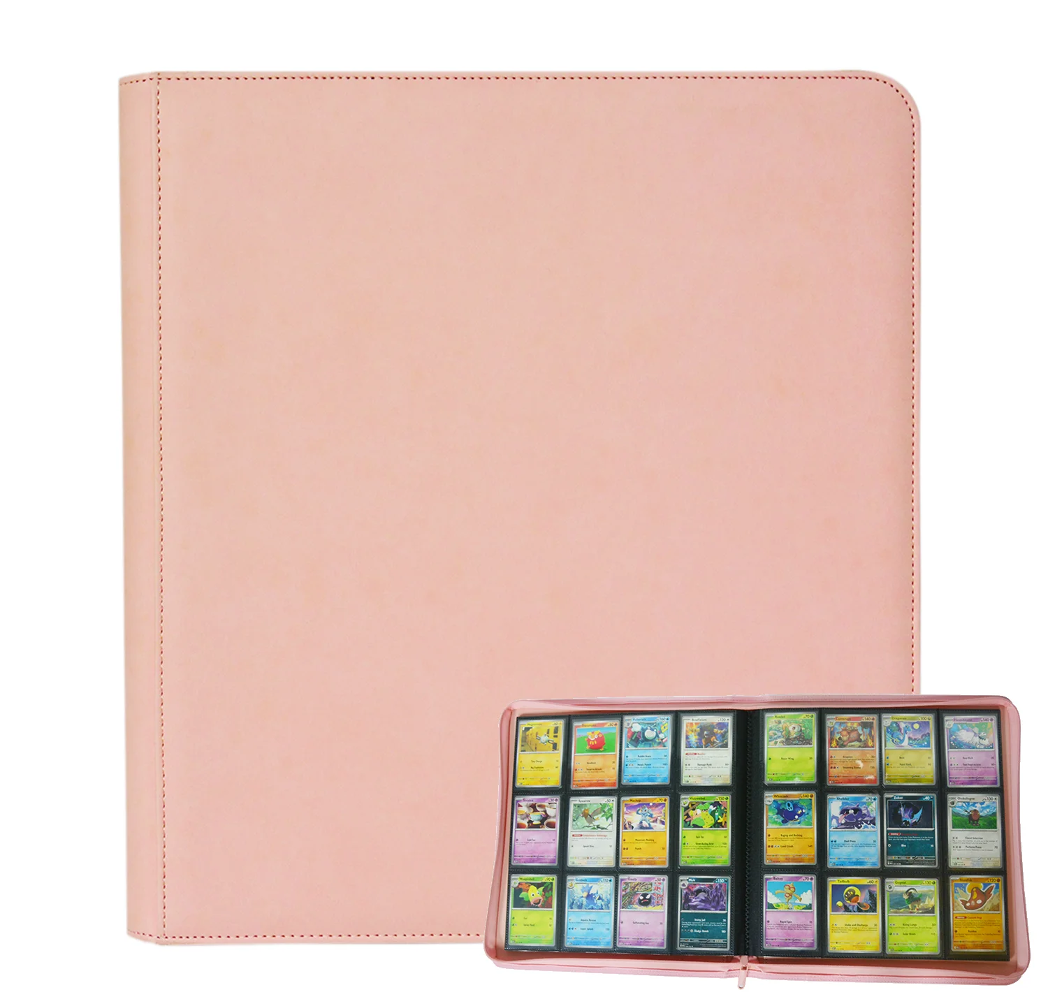 3*4 Pocket Trading Card Binder with Sleeves  Organizer, 480 Side Loading PU  Collection Binder, MTG Card Album