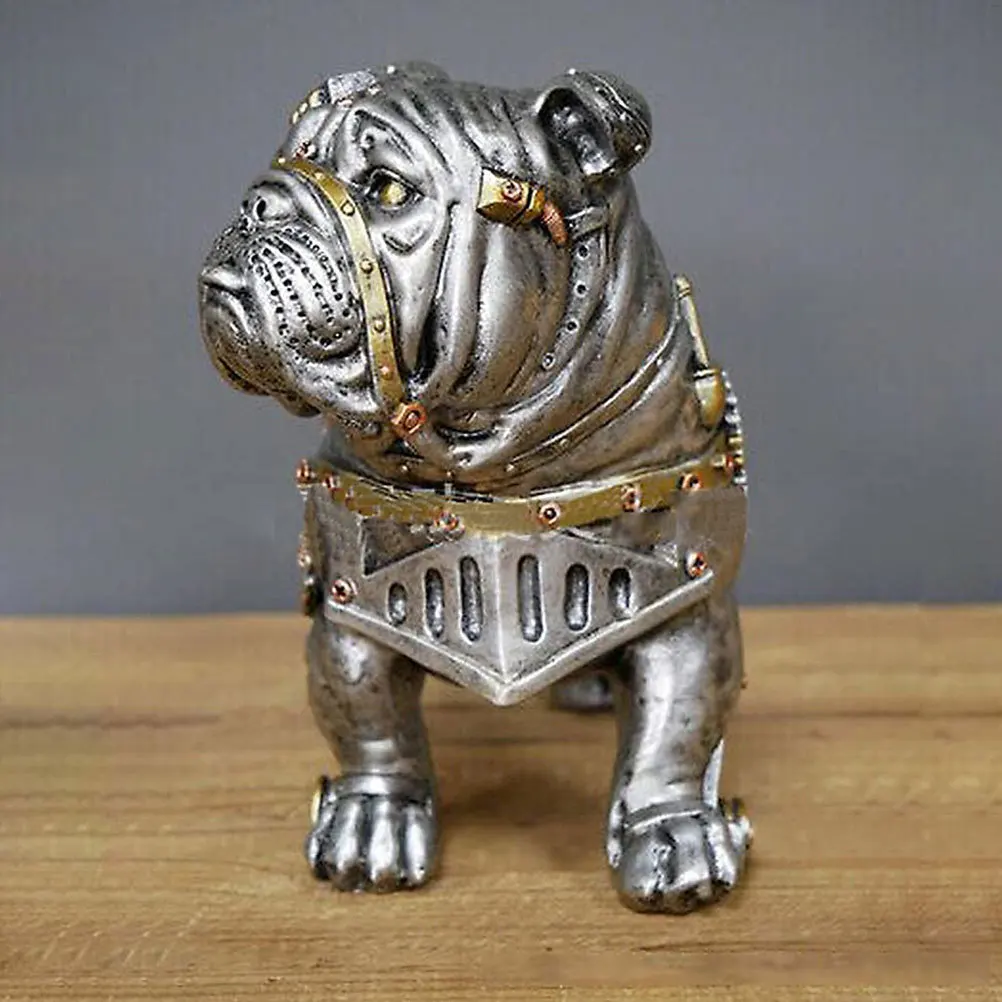 

1Pcs Mechanical Dog Resin Craft Punk Style Desktop Ornament Creative Resin Craft Decorative Adornment Punk Style Decor