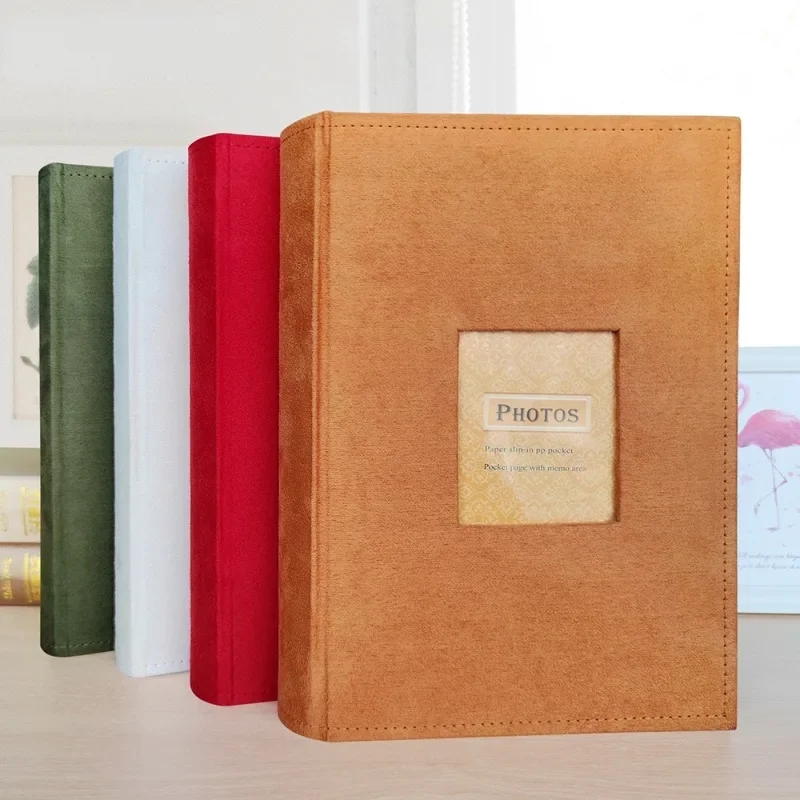 

6 Inch Photo Album 300 Sheets Vintage Insert Album Creative Photobook Postcard Storage Book